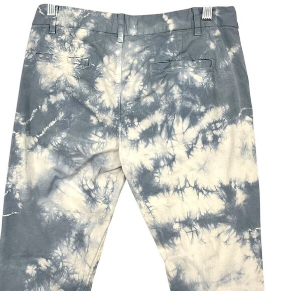 Nili Lotan East Hampton Pants Size 4 Light Blue Tie Dye Cotton Blend Casual - Picture 5 of 8